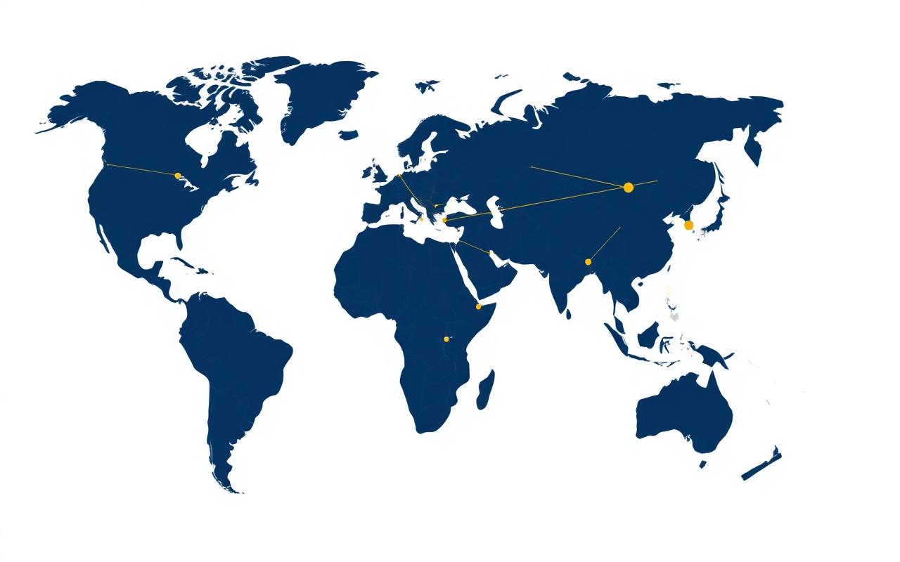 YAM Capital Group global network map